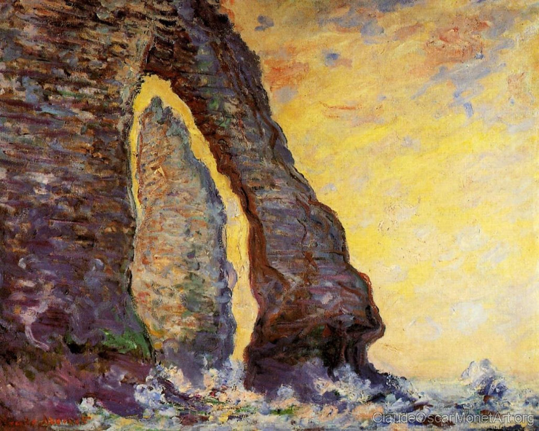 The Rock Needle Seen through the Porte d'Aval